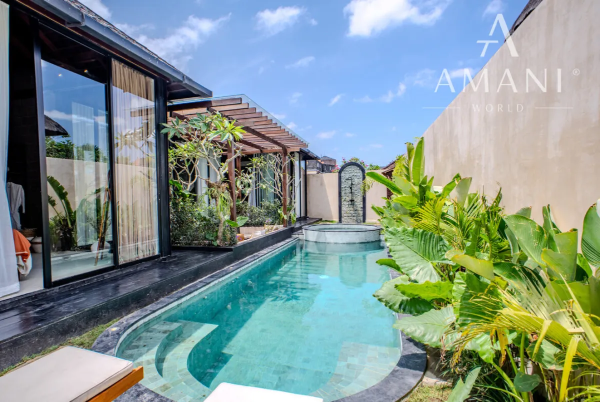 Vila Canggu — obývací část